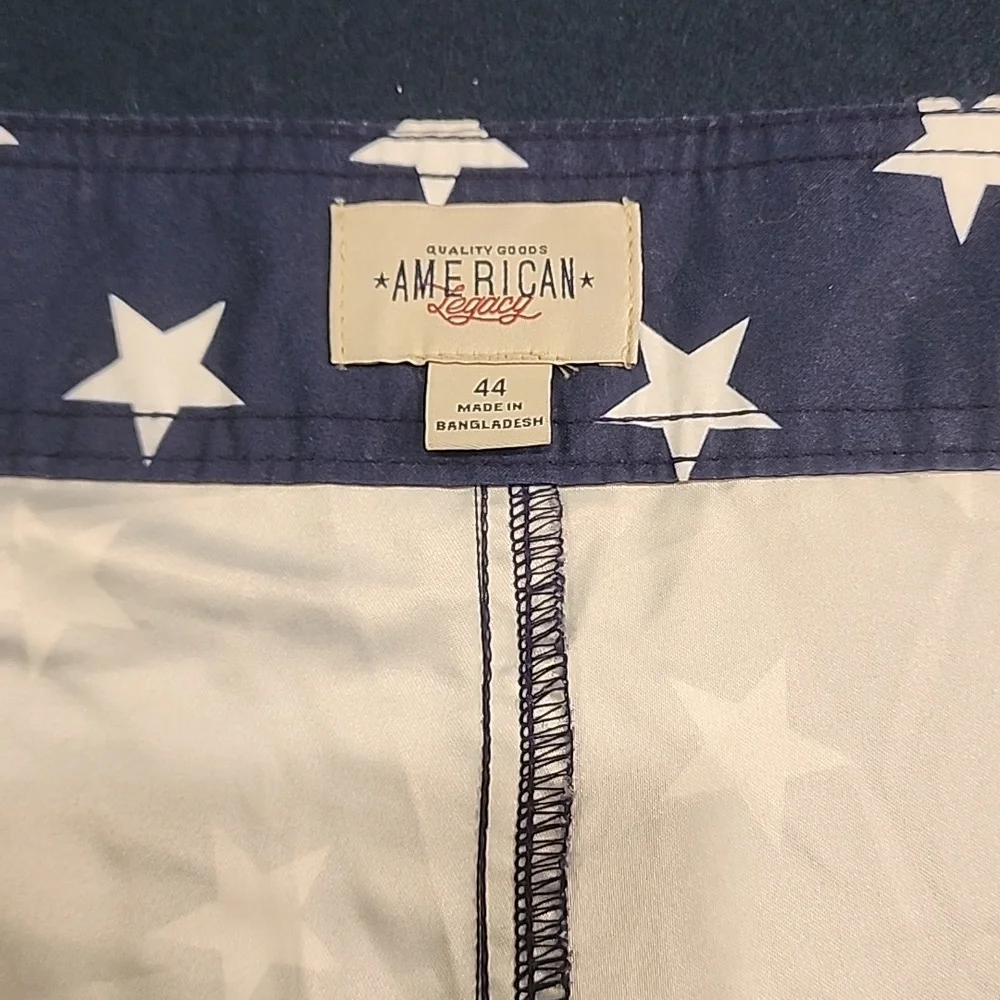 Mens American Legacy American Flag Swim Trunks Swimwear - Picture 2 of 6